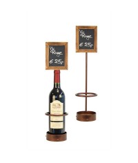 Wine Bottle Chalk Board Display (Single)